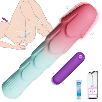 Vibrator wand set with bullet vibrator(ZEROCHU 7Ge)