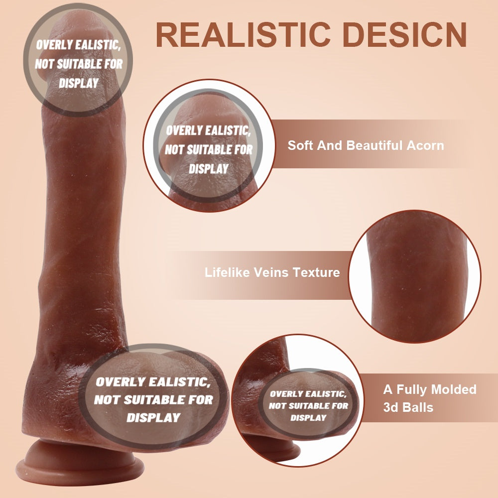 Thrusting Dildo Vibrator Sex Toys for Women Realistic Dildos 6in1 Penis with Suction Cup 9 Vibrations & 3 Thrusting Swing, Heating Modes Anal Dildo with Remote Control Couple Adult Sex Toys & Games