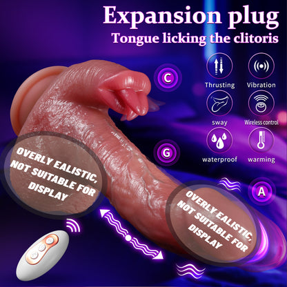 THRUSTING DILDO VIBRATOR SEX TOYS