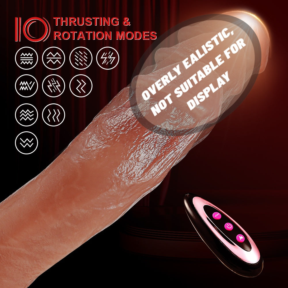 Thrusting Dildo Vibrator Sex Toys for Women Realistic Dildos 6in1 Penis with Suction Cup 9 Vibrations & 3 Thrusting Swing, Heating Modes Anal Dildo with Remote Control Couple Adult Sex Toys & Games