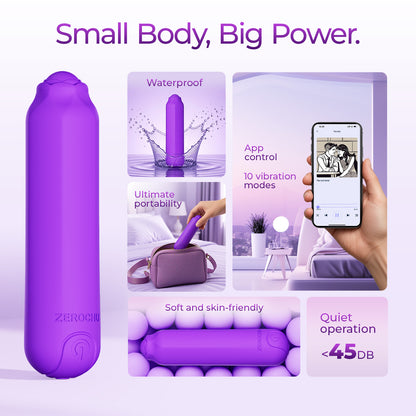 Bullet vibrator sex toy-ZEROCHU Rose Bullet Vibrator