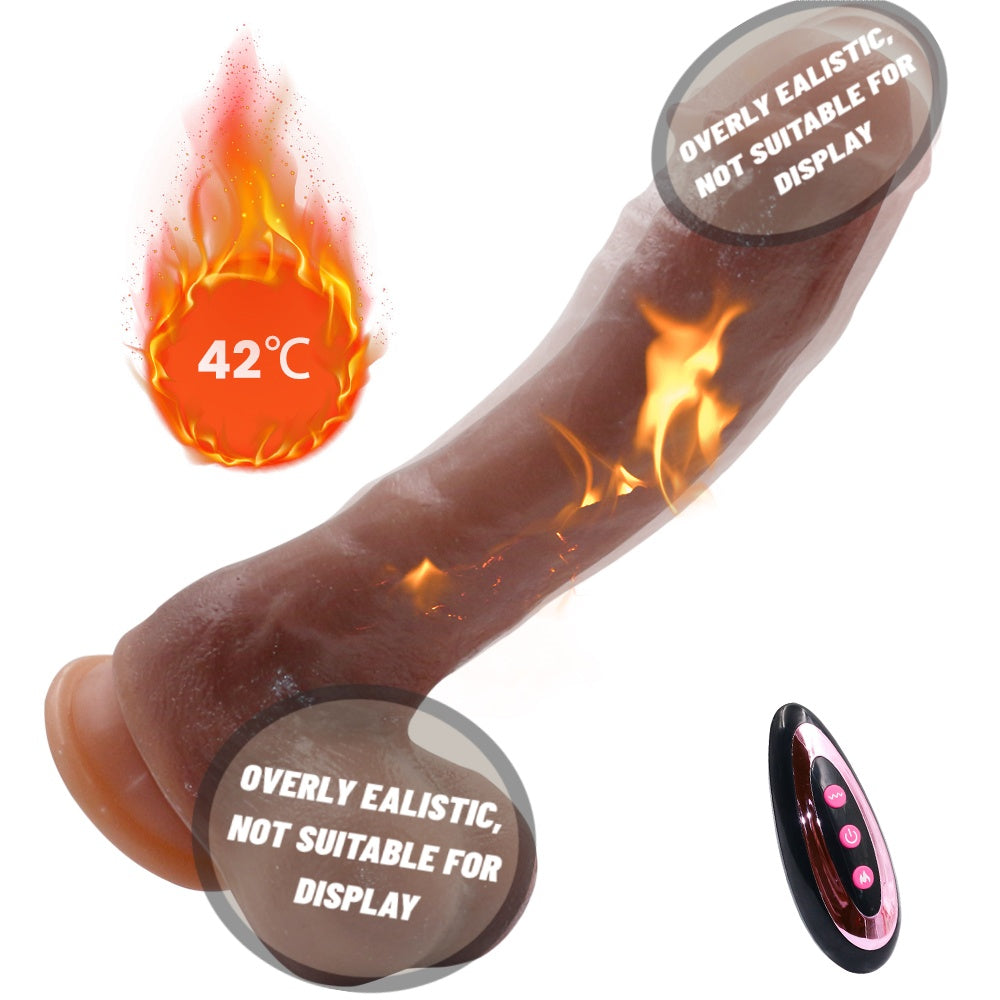 Thrusting Dildo Vibrator Sex Toys for Women Realistic Dildos 6in1 Penis with Suction Cup 9 Vibrations & 3 Thrusting Swing, Heating Modes Anal Dildo with Remote Control Couple Adult Sex Toys & Games