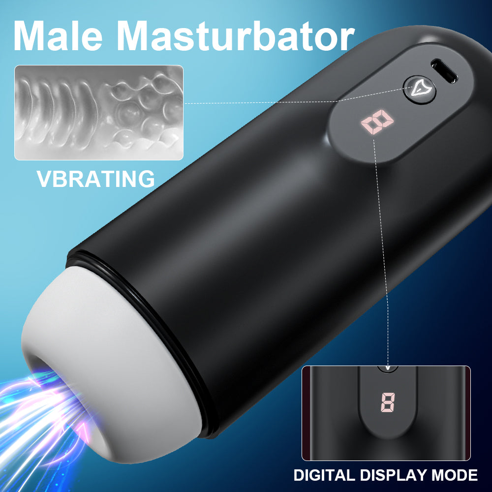 Automatic Sucking Male Masturbators Penis Pump - Upgraded Male Sex Toys for Men with 8 Sucking & Thrusting & Rotating Modes,APP Control Adult Toys Pocket Pussy 3D Male Stroker with Blowjob Toy