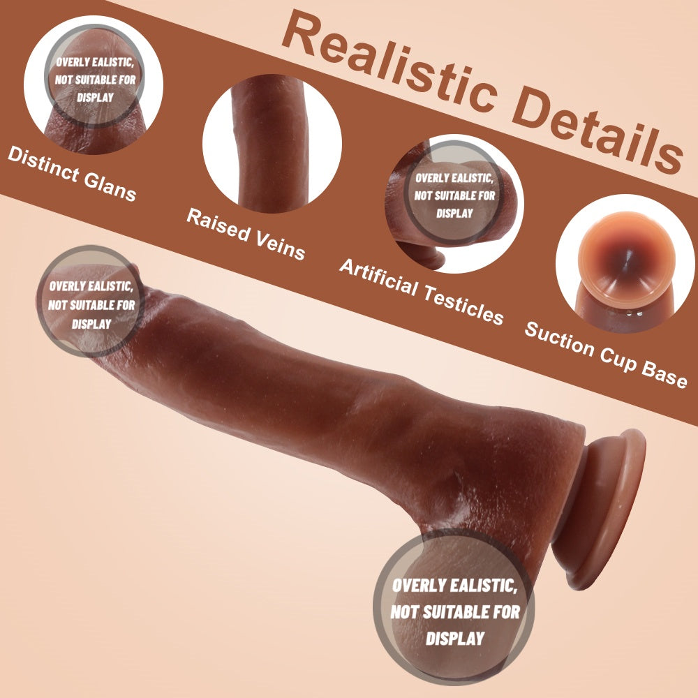 Thrusting Dildo Vibrator Sex Toys for Women Realistic Dildos 6in1 Penis with Suction Cup 9 Vibrations & 3 Thrusting Swing, Heating Modes Anal Dildo with Remote Control Couple Adult Sex Toys & Games