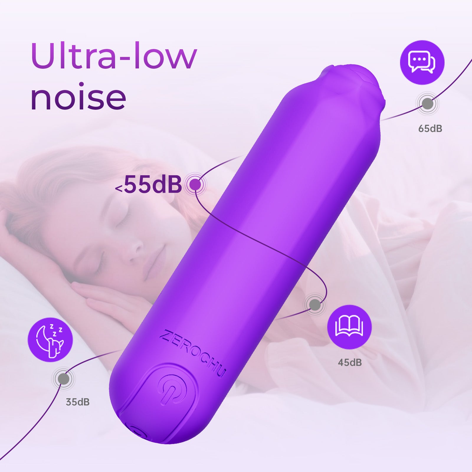 Bullet vibrator sex toy-ZEROCHU Rose Bullet Vibrator